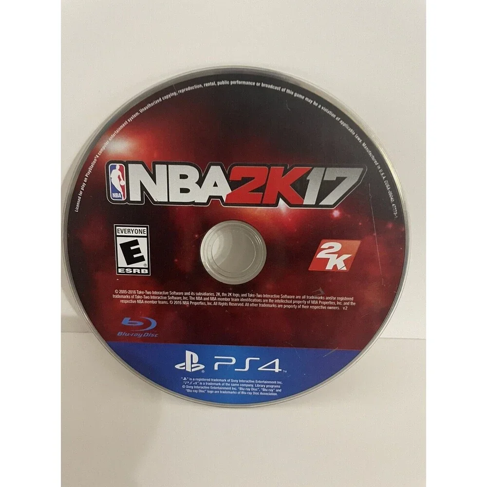 NBA 2K17 (Sony Playstation 4 PS4, 2016) Disc Only Tested