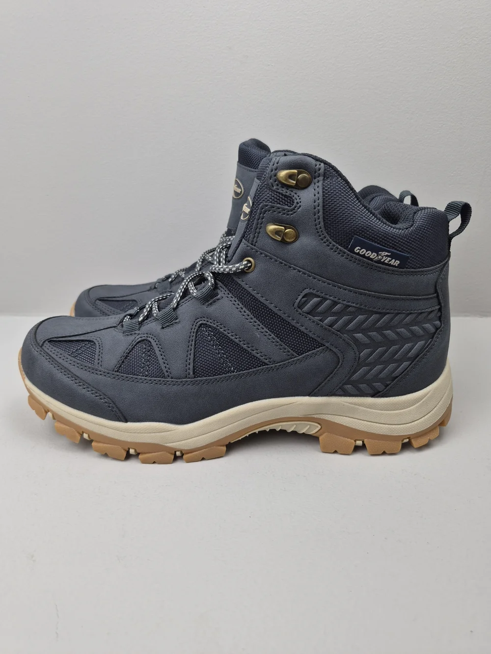 New Goodyear Men's Teton Outdoor Hiker Work Boots Navy Size 11