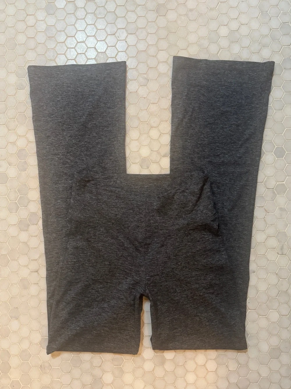 GAP Fold-Over Charcoal Gray Leggings