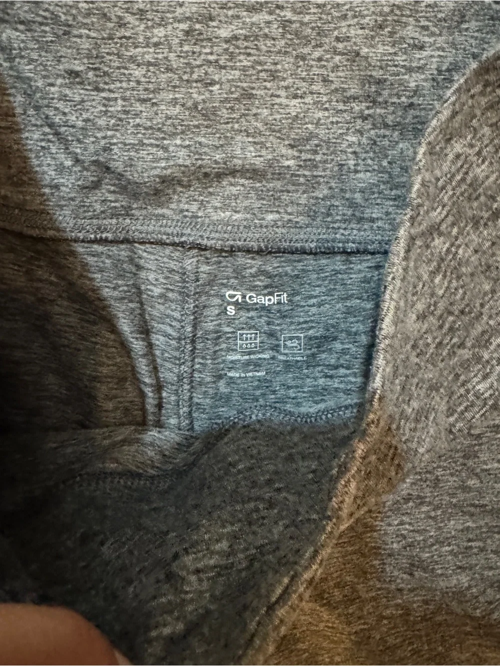 GAP Fold-Over Charcoal Gray Leggings