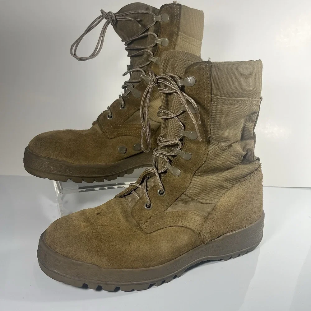 McRae Mens Military boots Sz 5.5 W‎ Desert Hot Weather combat desert tan 245 90