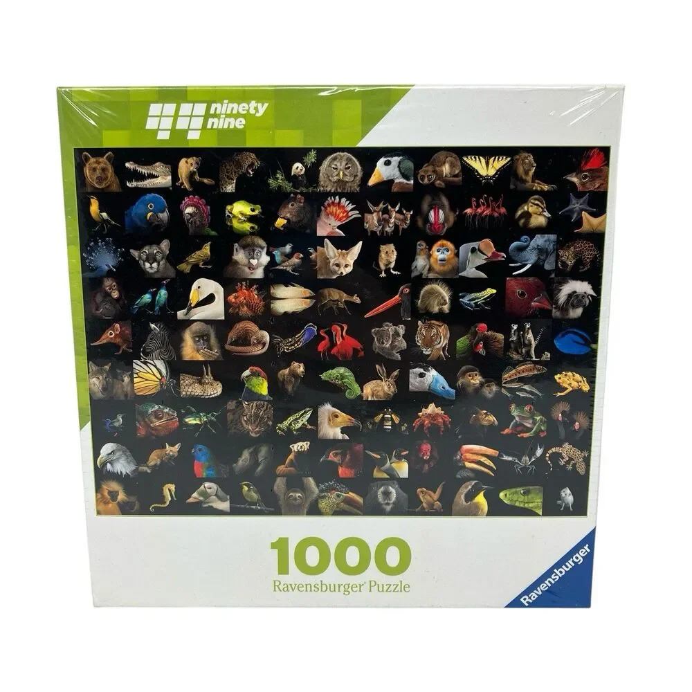 Ravensburger 99 Animals Puzzle 1000 Piece‎ Wildlife Safari Nature Art Collage