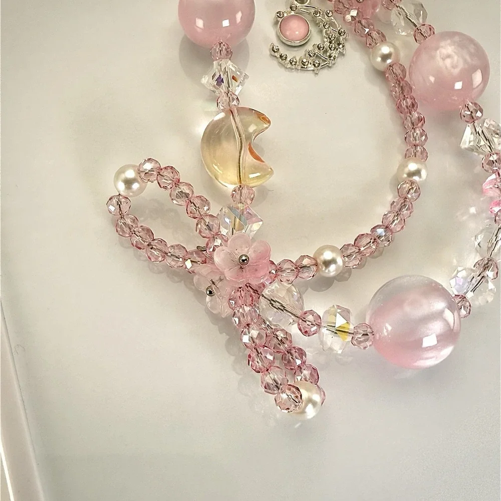 Handmade pink moon