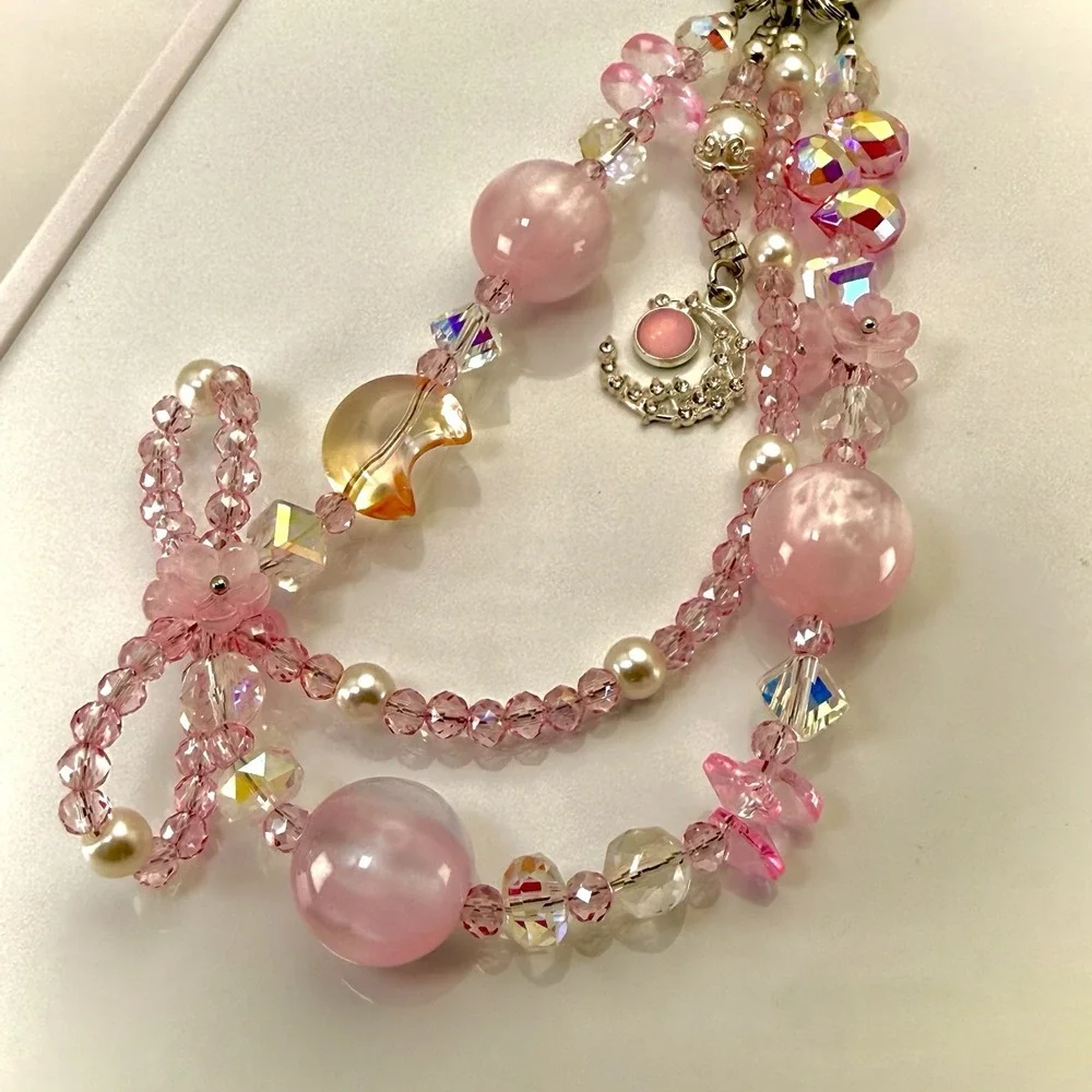 Handmade pink moon