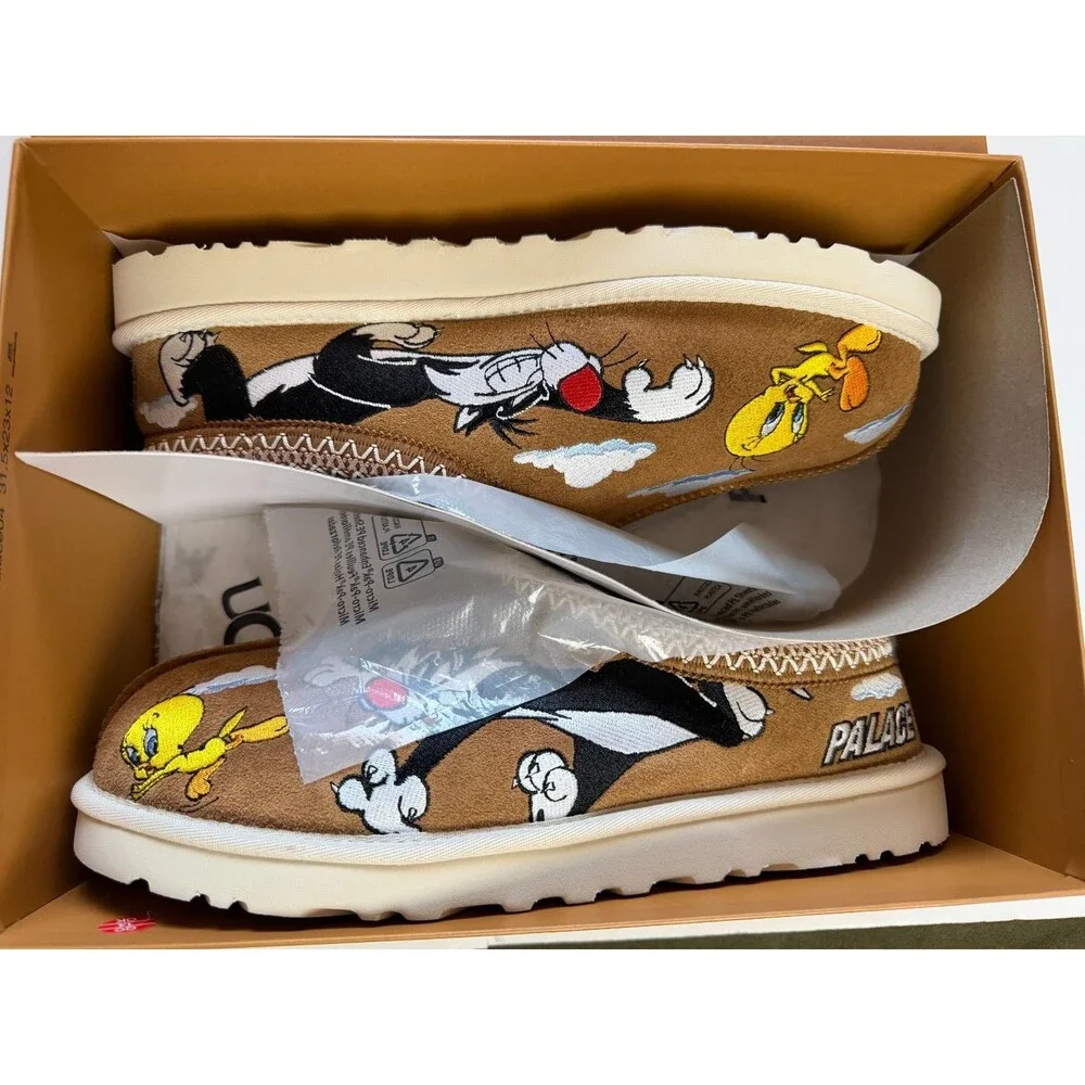 Palace x UGG Tasman Slipper Looney Tunes Size 10 Tasman