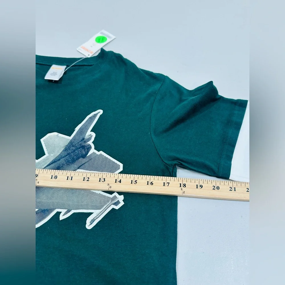 NWT GYMBOREE GRIZZLY LAKE GREEN LONG SLEEVE JET TEE‎ SIZE 12