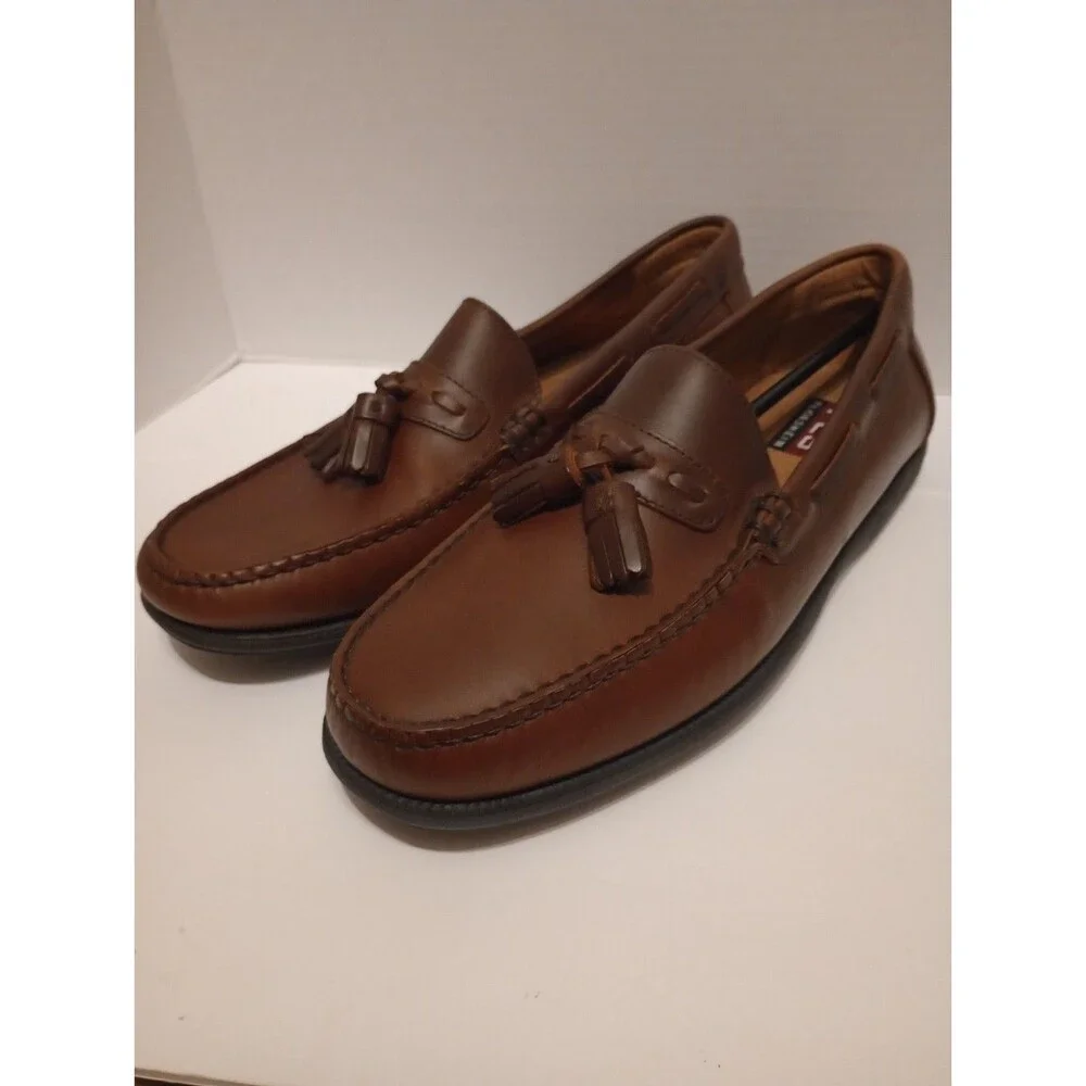 Florsheim FLS Men's Cognac Leather Tassel Dress Shoes Size 11 M Discontinued