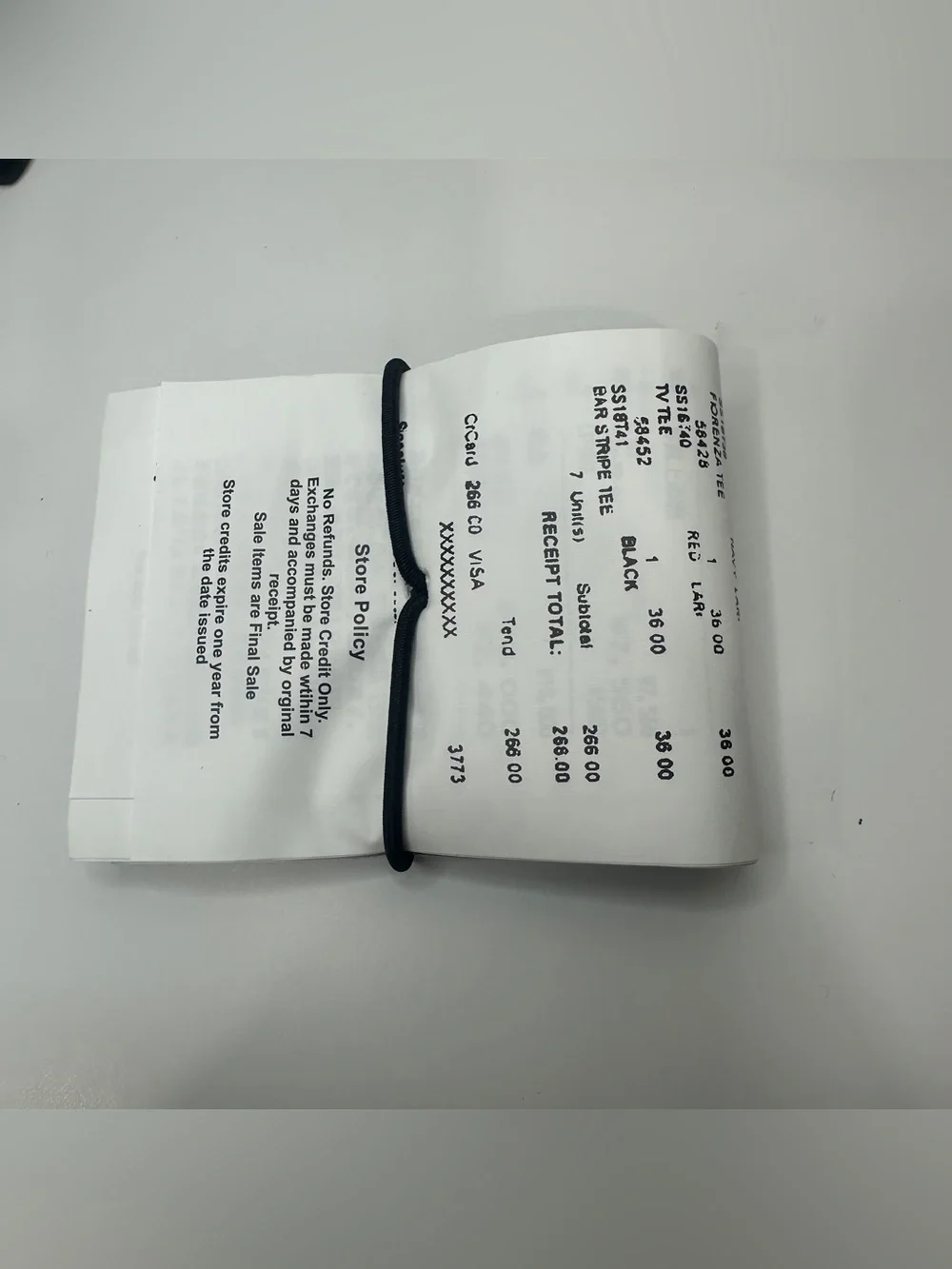 Maison Martin Margiela Black Receipt Wallet