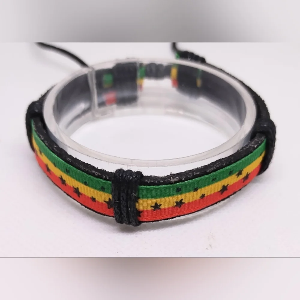 Men's Bracelet Leather Tribal Southwestern New f93‎