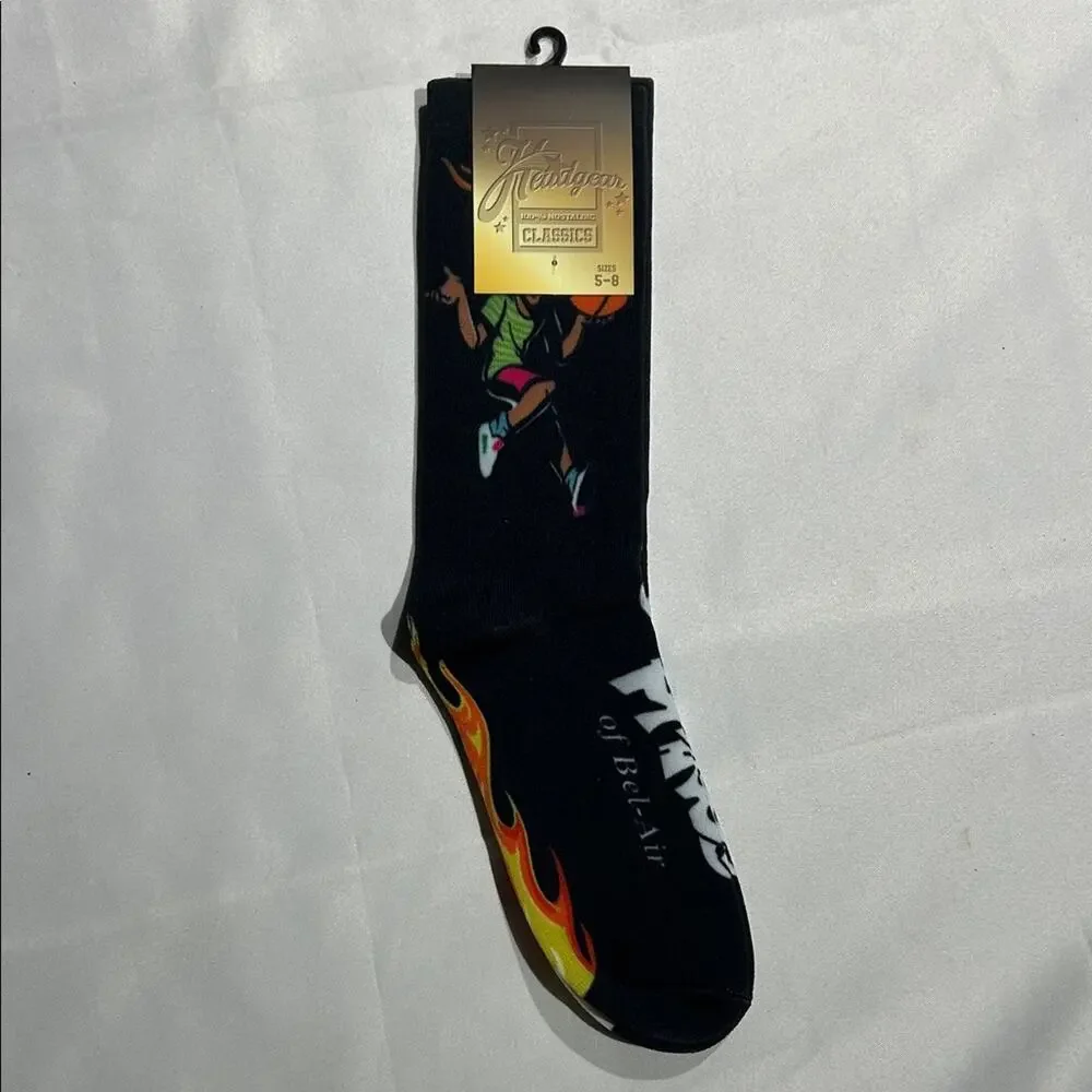 Fresh Prince Black‎ Graphic Casual Socks