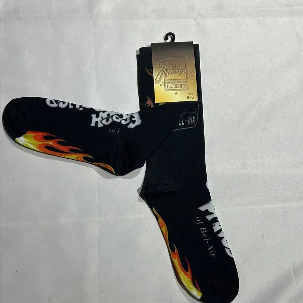 Fresh Prince Black‎ Graphic Casual Socks