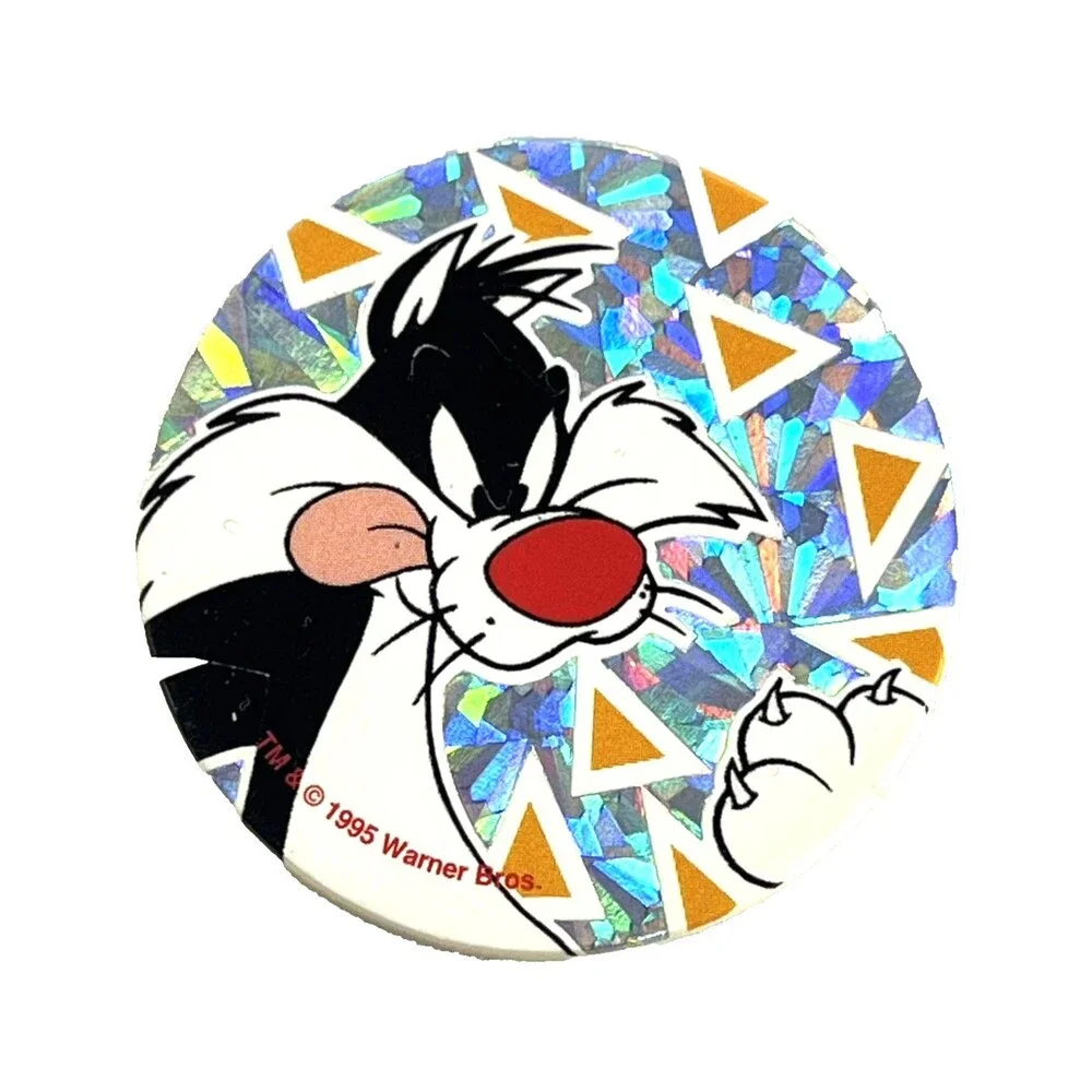 Lot Of 18 Pogs Milk Caps Vintage 1995 Looney Tunes, Power Rangers, Snoopy & More