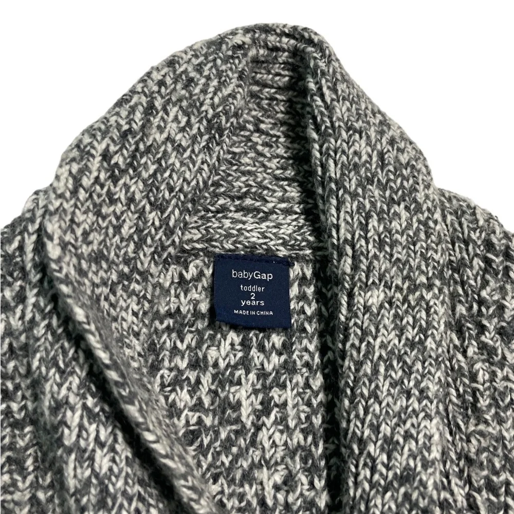 Grandpa Cardigan Charcoal gray Baby gap 2 years