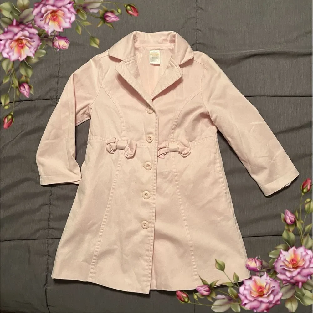 Toddler Girls Gymboree pale light Pink spring Lightweight Jacket for Easter!‎