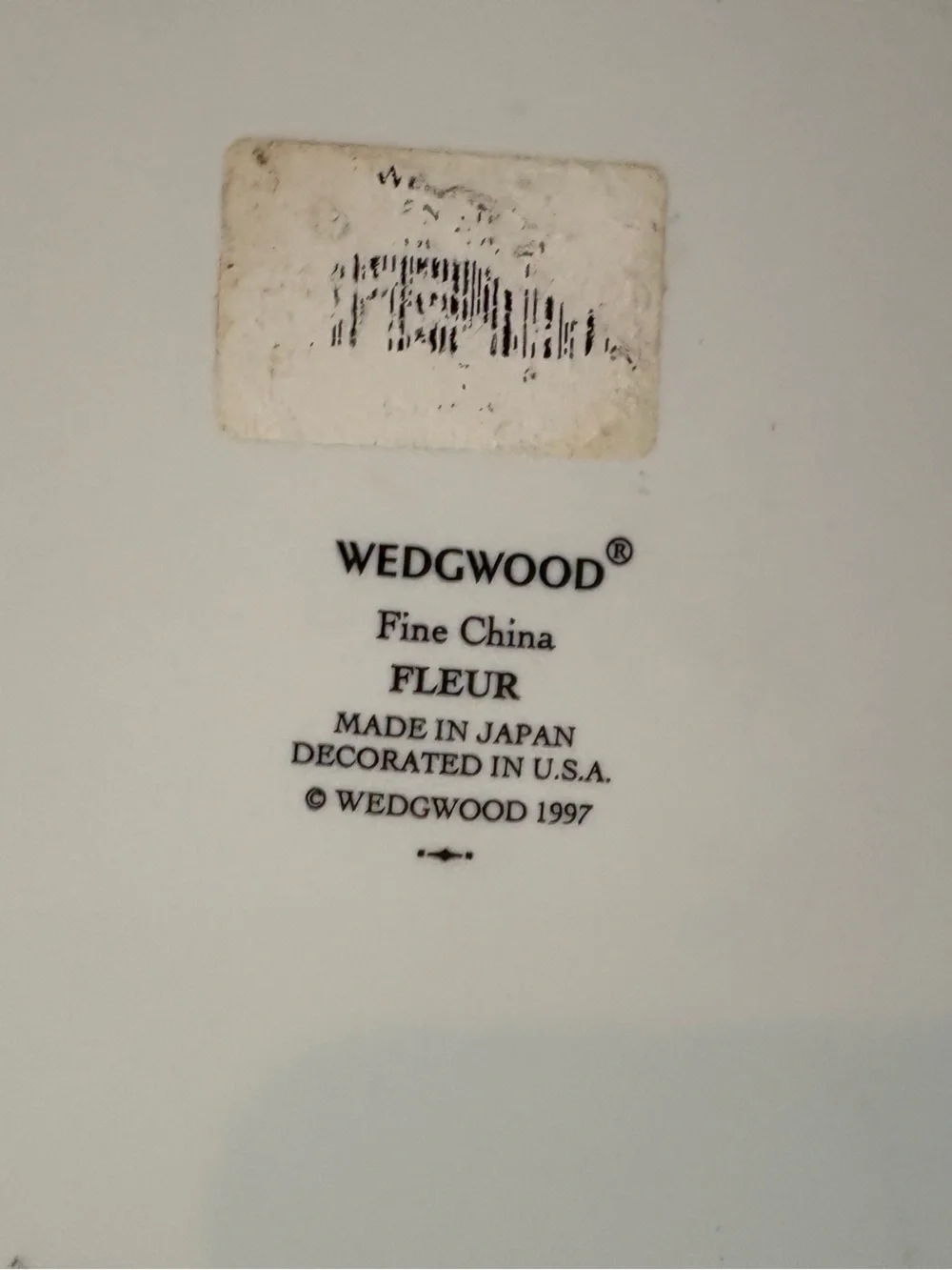 Wedgwood item specifics