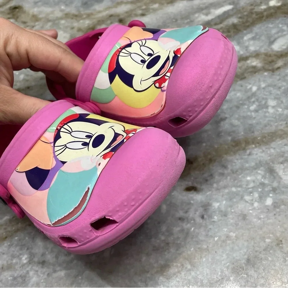Girls Disney Minnie Mouse Crocs 6 C 7