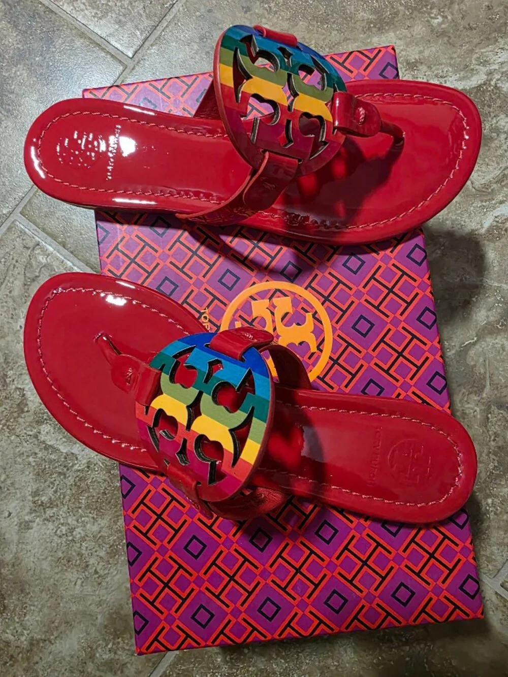 Tory Burch bright glossy
