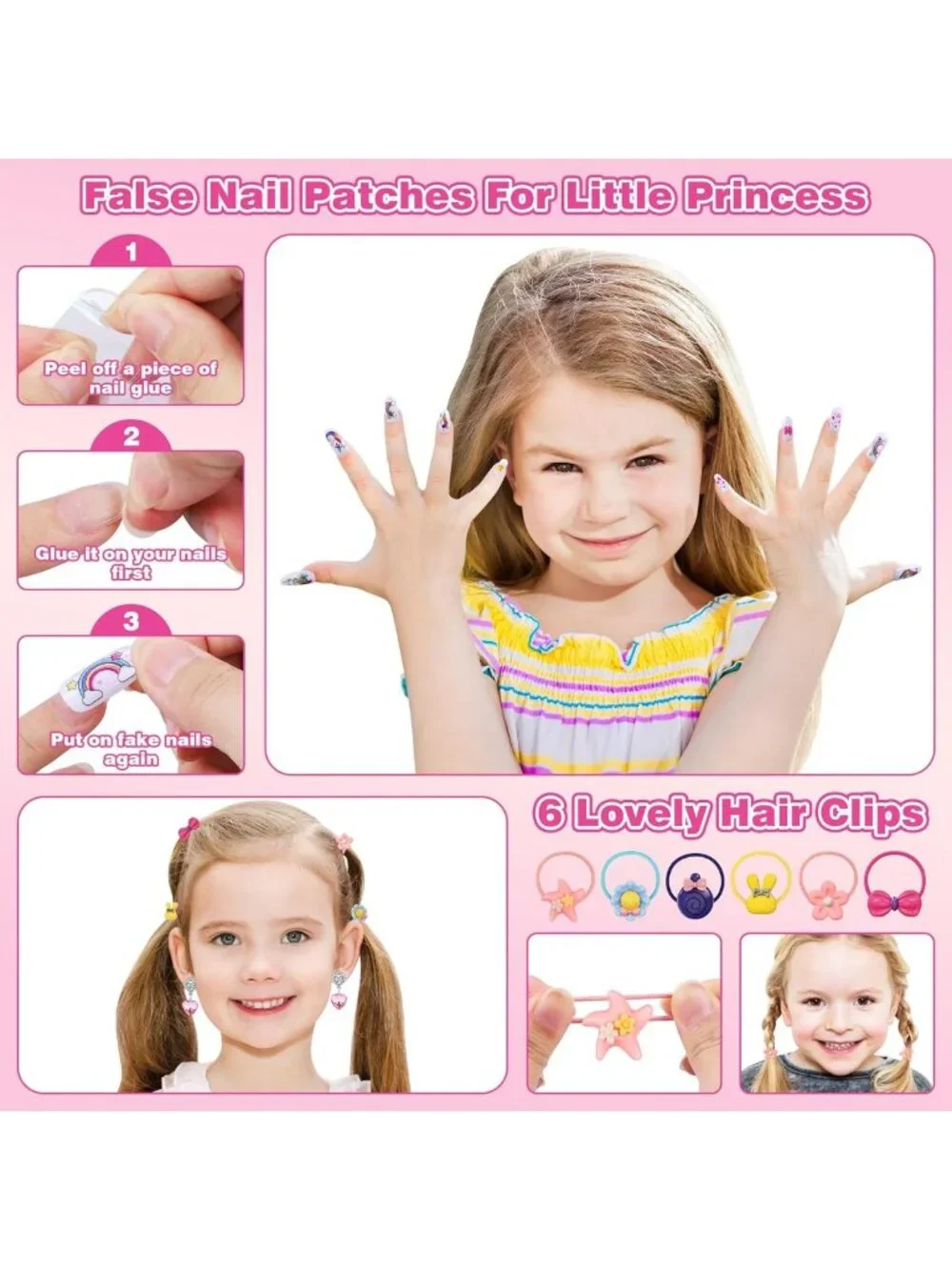 99 Pcs Kids Makeup Set for Girls, Washable Cosmetics, Mirror & Accessories, Age
