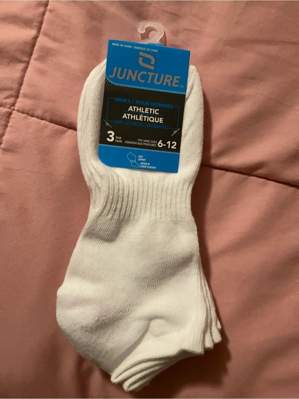 3 Juncture super soft Low-Cut Socks - All White (3 Pack) BUNDLE AND SAVE