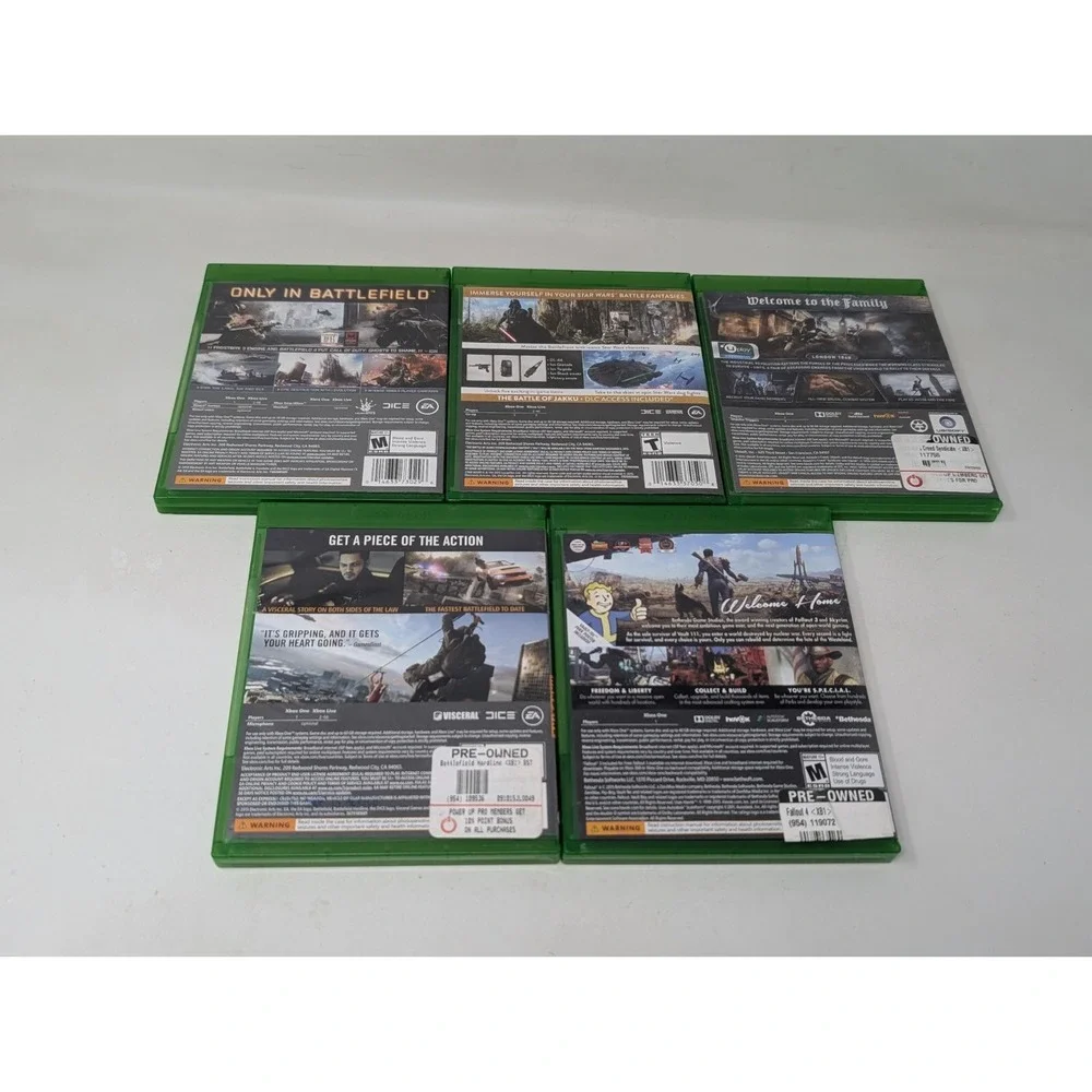 Xbox One‎ Game Lot Battlefield 4 Hardline Fallout Star Wars Assasian Creed VTG
