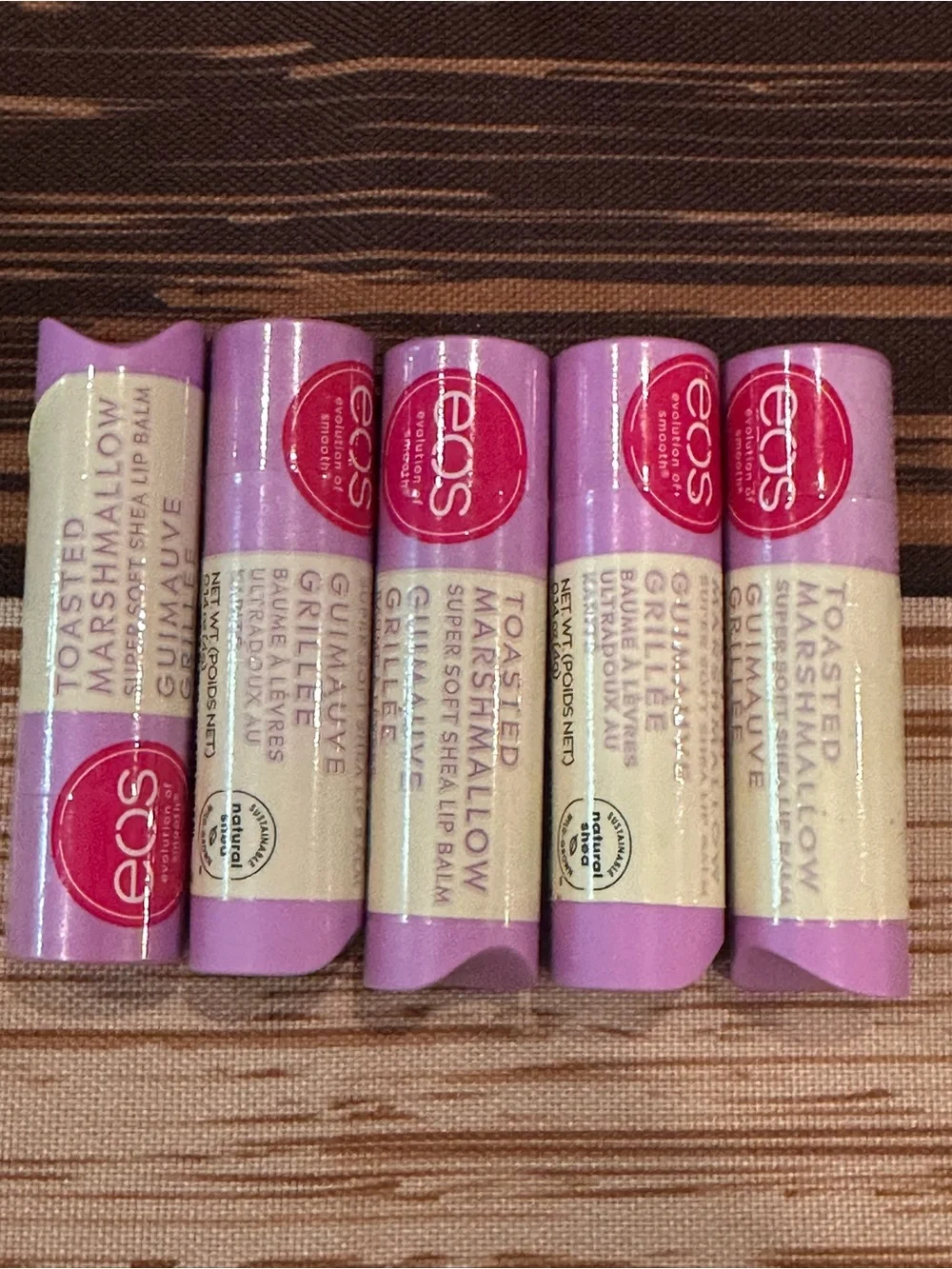 EOS Toasted Marshmallow Lip Balm Tubes Bundle of 5