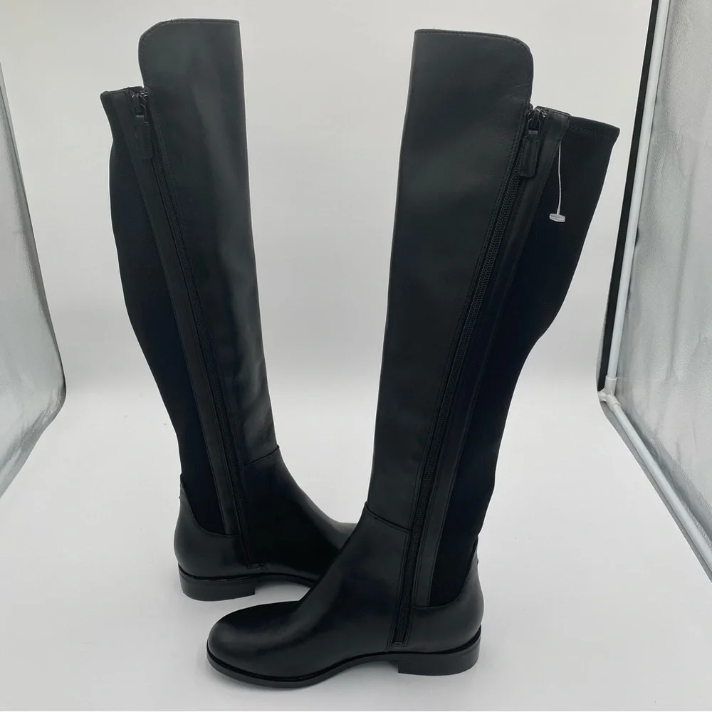 Cole Haan Chase Tall Leather Over The Knee High Riding Boots Shoes‎ 6.5 (NWOT)