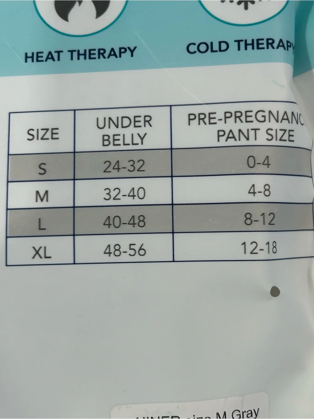 Body After Baby Gray Pregnancy Support Belt with Teal Accents