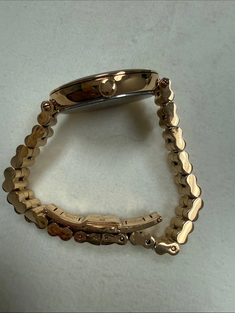 kate spade New York Rose Gold-Tone Pink Mother of Pearl Bracelet Watch