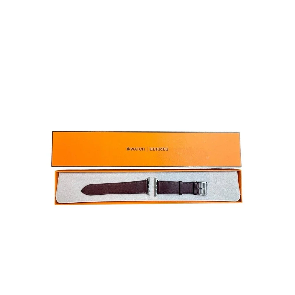 HERMÈS APPLE WATCH Single TOUR Bordeaux 42MM BAND