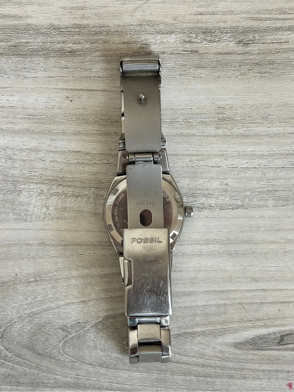 Fossil Women's Colleague Y2K Quartz Stainless Steel Silver Three-Hand Watch