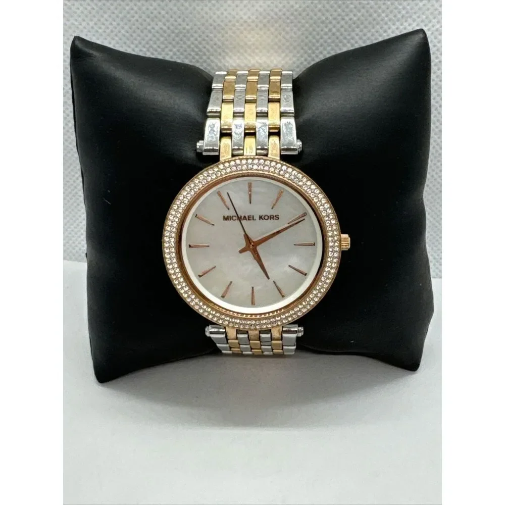 Michael Kors Darci MK3321 Women's Two-Tone Analog Dial Quartz Wrist Watch JNA412