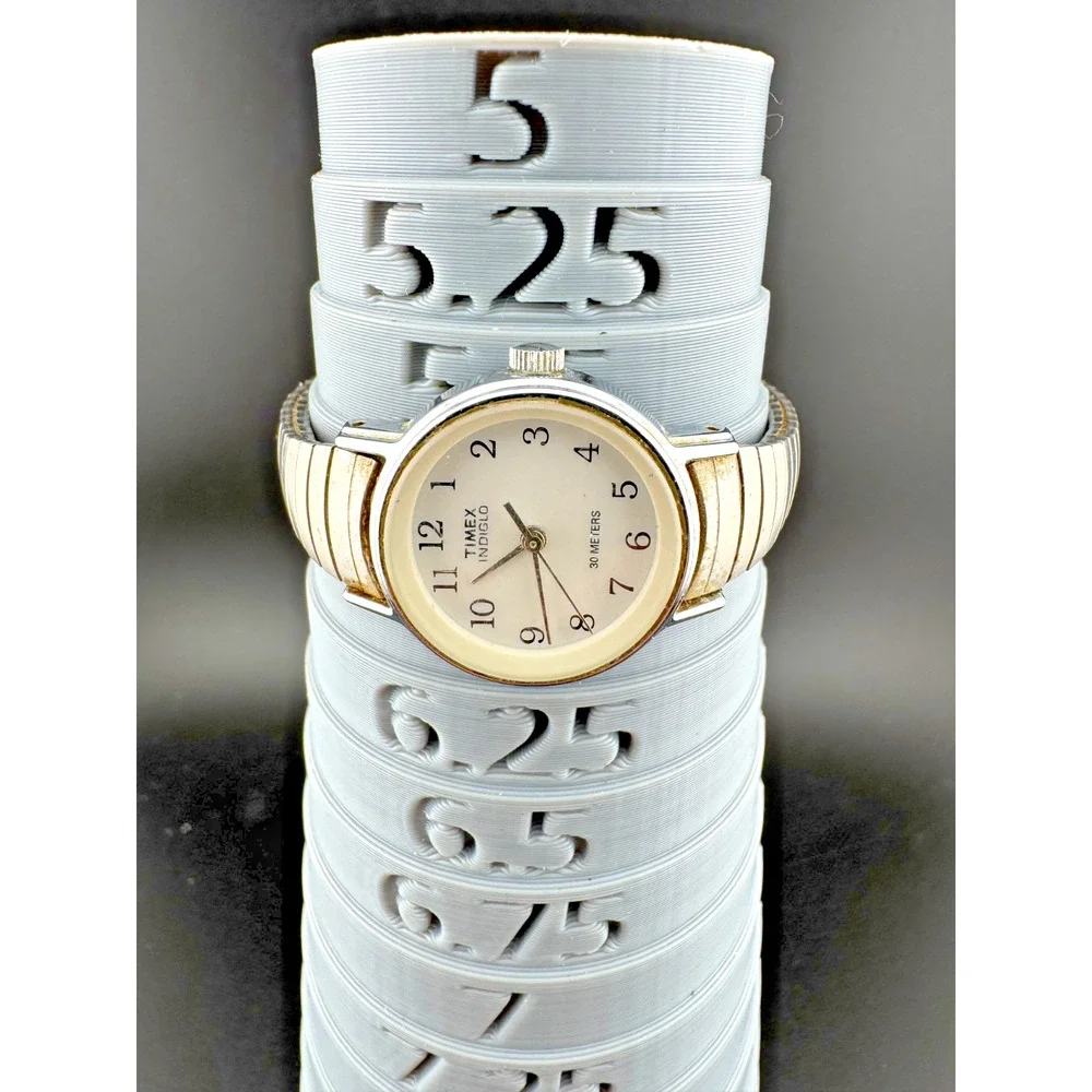 Timex Indiglo Ladies Watch Cream Dial 30M Expansion Band