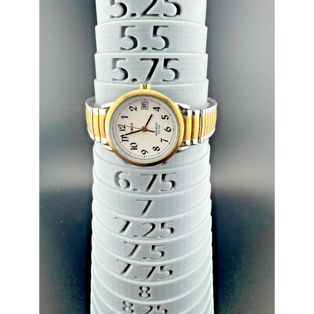 Vintage Timex Indiglo Two-Tone Ladies Watch Date WR30M
