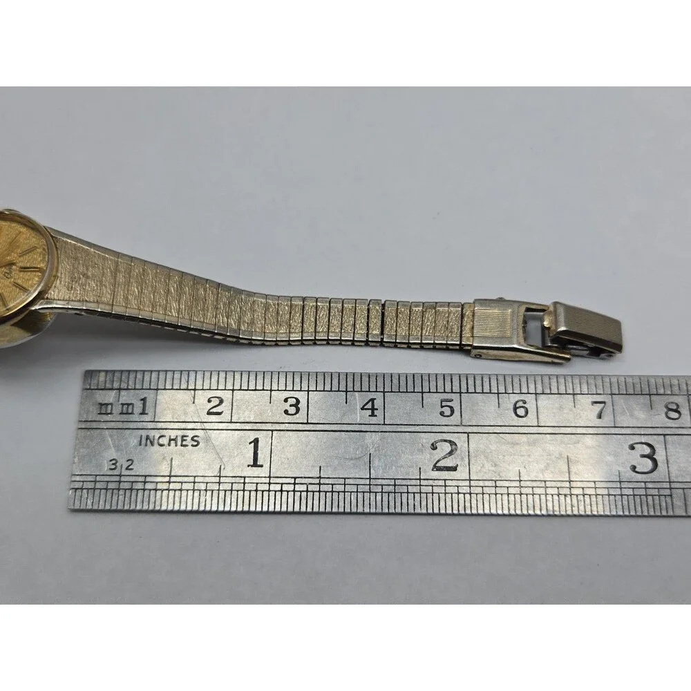 Vintage Wittnauer Womens Swiss Quartz Textured Dial 10K RGP Bracelet New Battery