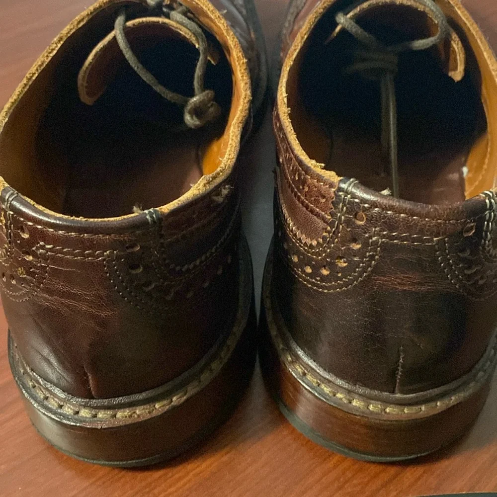 Allen Edmonds McTavish Brown Leather Wingtip Brogue Dress Oxford Shoes Men’s 10D