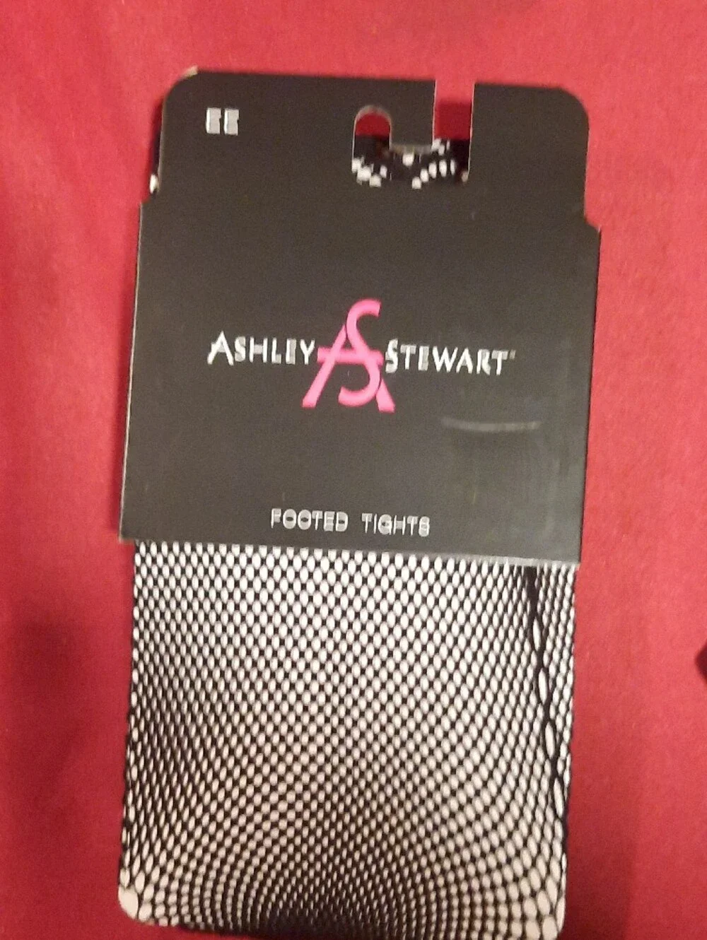 Ashley Stewart Black Patterned Footed Tights Bundle of 3 Size EE