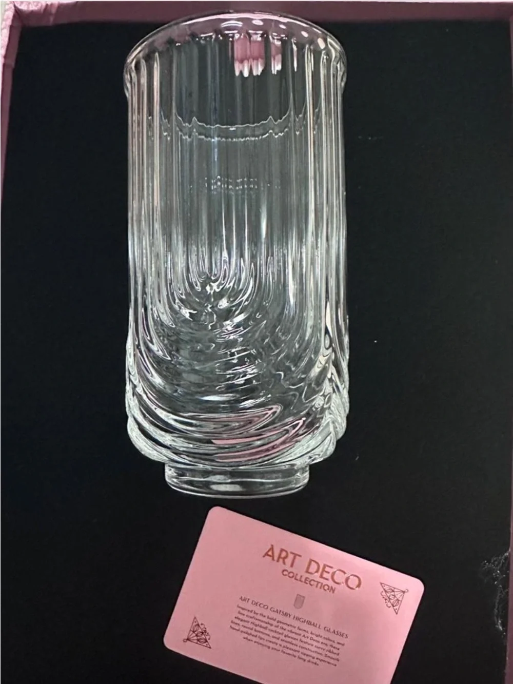 Glassique Cadeau Vintage Art Deco Highball Gatsby Cocktail Glasses