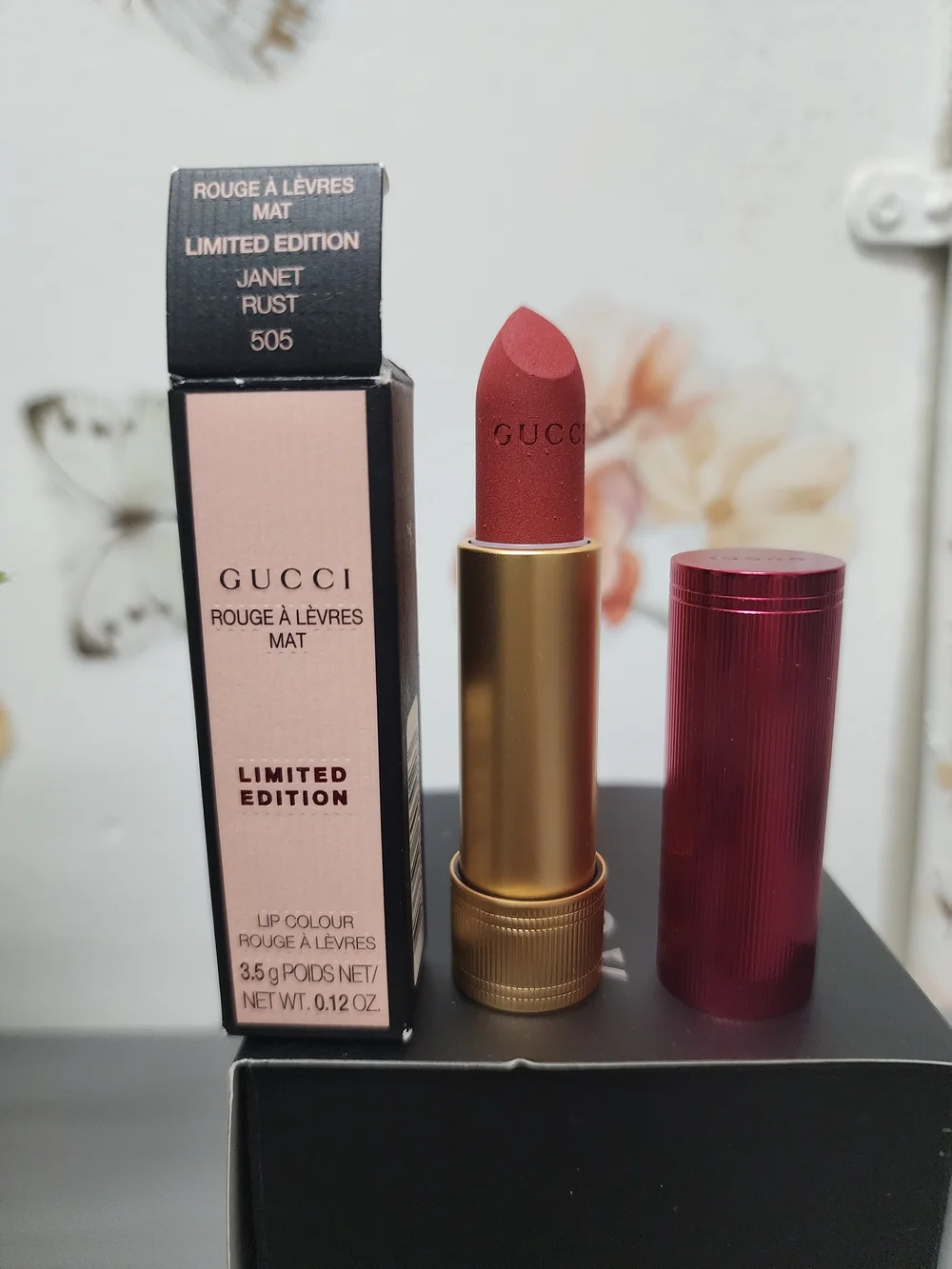 Gucci Rouge à Lèvres Mat Limited Edition Lipstick in Rust (505) - Red