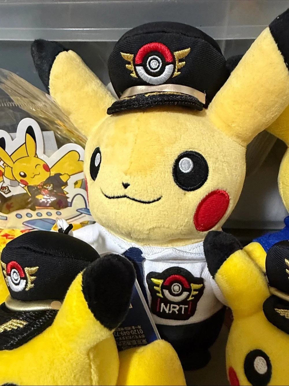 Pokémon Pikachu Plush Set with 140 Japan Pokemon B-sides stickers