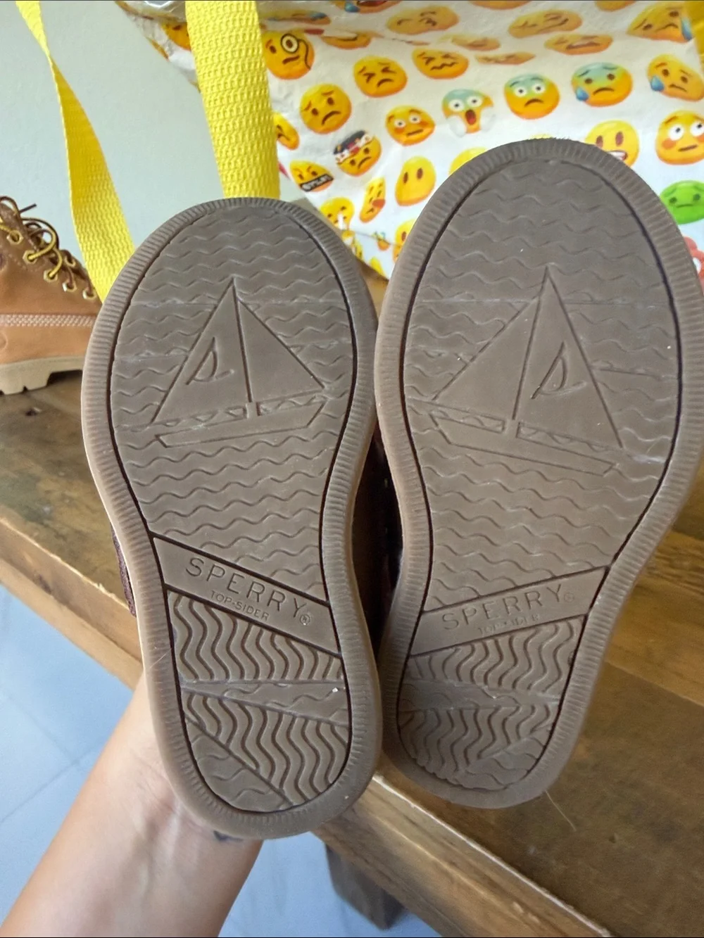Kids Brown Leather Boat Shoes - Sperry
