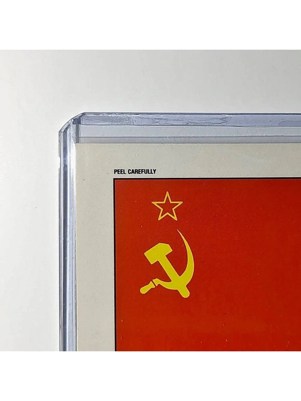 USSR Flag 1991 Topps Desert Storm #32 Sticker Card