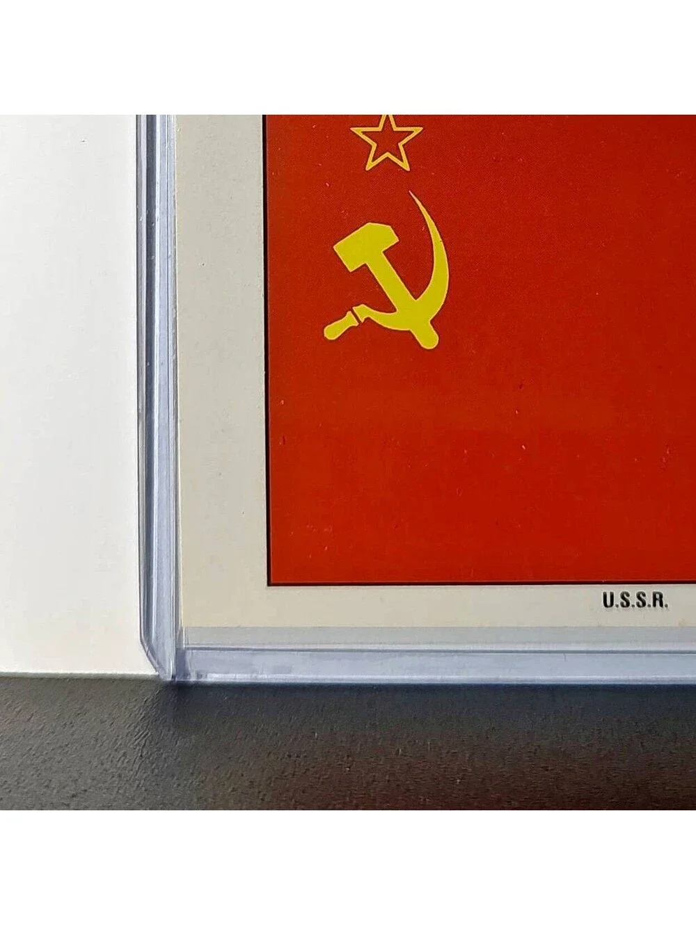 USSR Flag 1991 Topps Desert Storm #32 Sticker Card