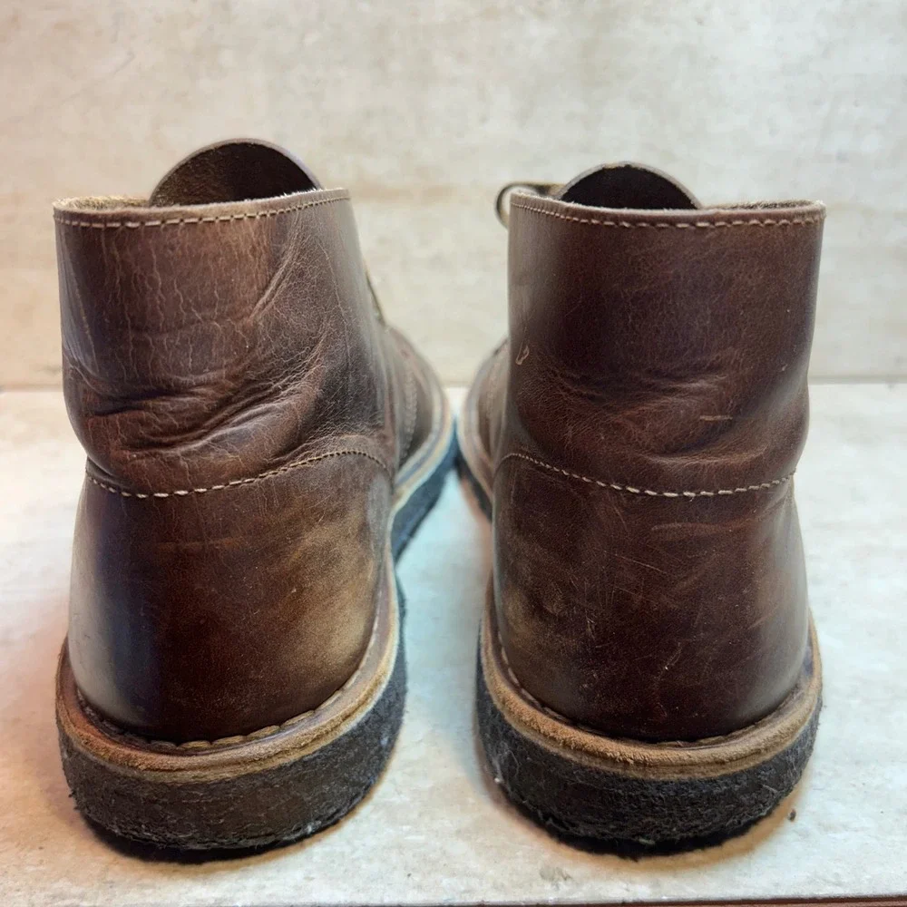 Clarks leather sole boots