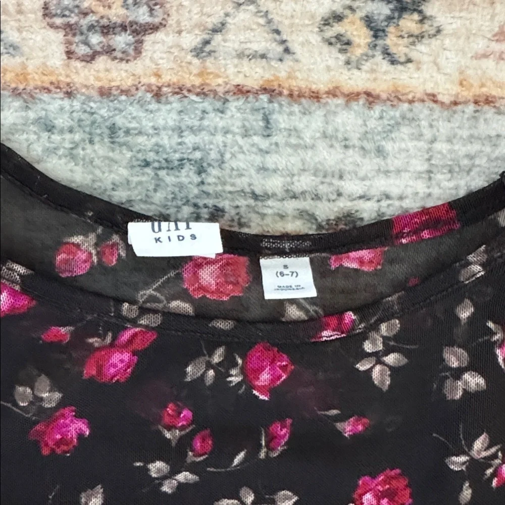 Gap Kids Floral Sheer Top