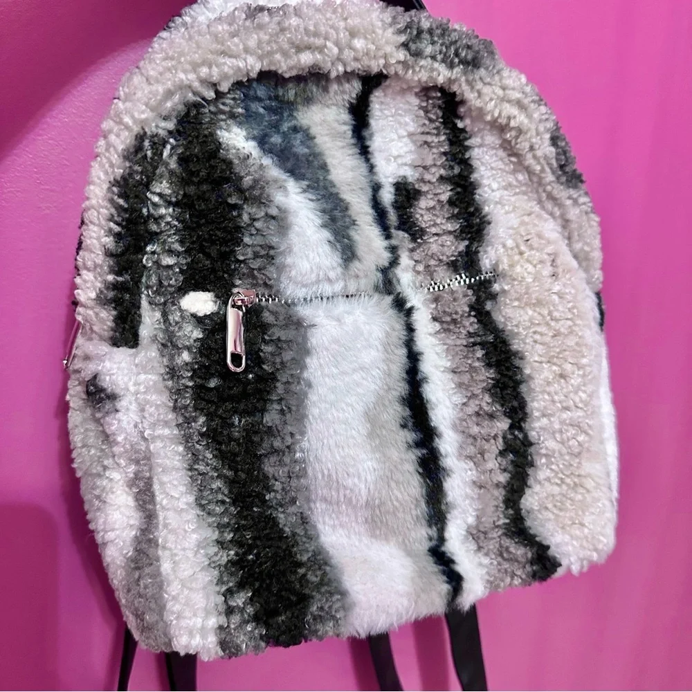 NWT Wild Fable Faux Fur Mini Backpack