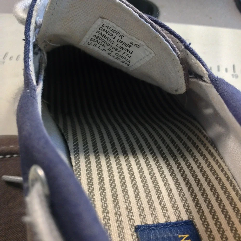 Polo Ralph Lauren Lander Men's Size 9.5 Gray Blue Boat Shoe Asking price: $35