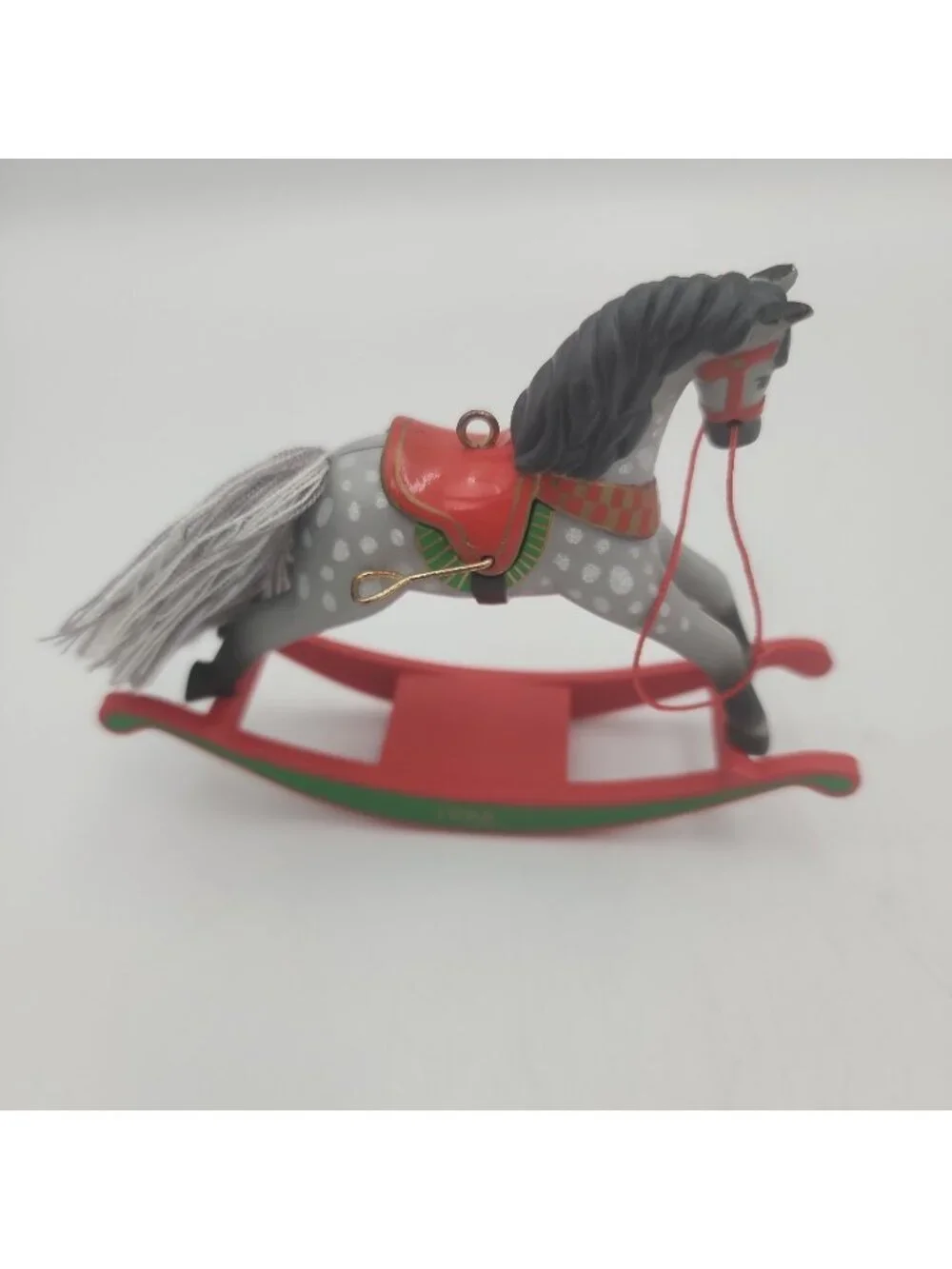 Vintage HALLMARK Keepsake Ornament 1988 Rocking Horse #8 No Box Resin