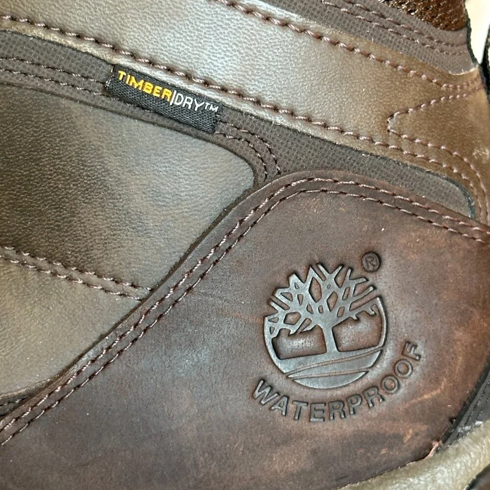 Timberland Mt Maddsen Men's Wide Waterproof Mid Hiking Boots Dark Brown Mens 13W