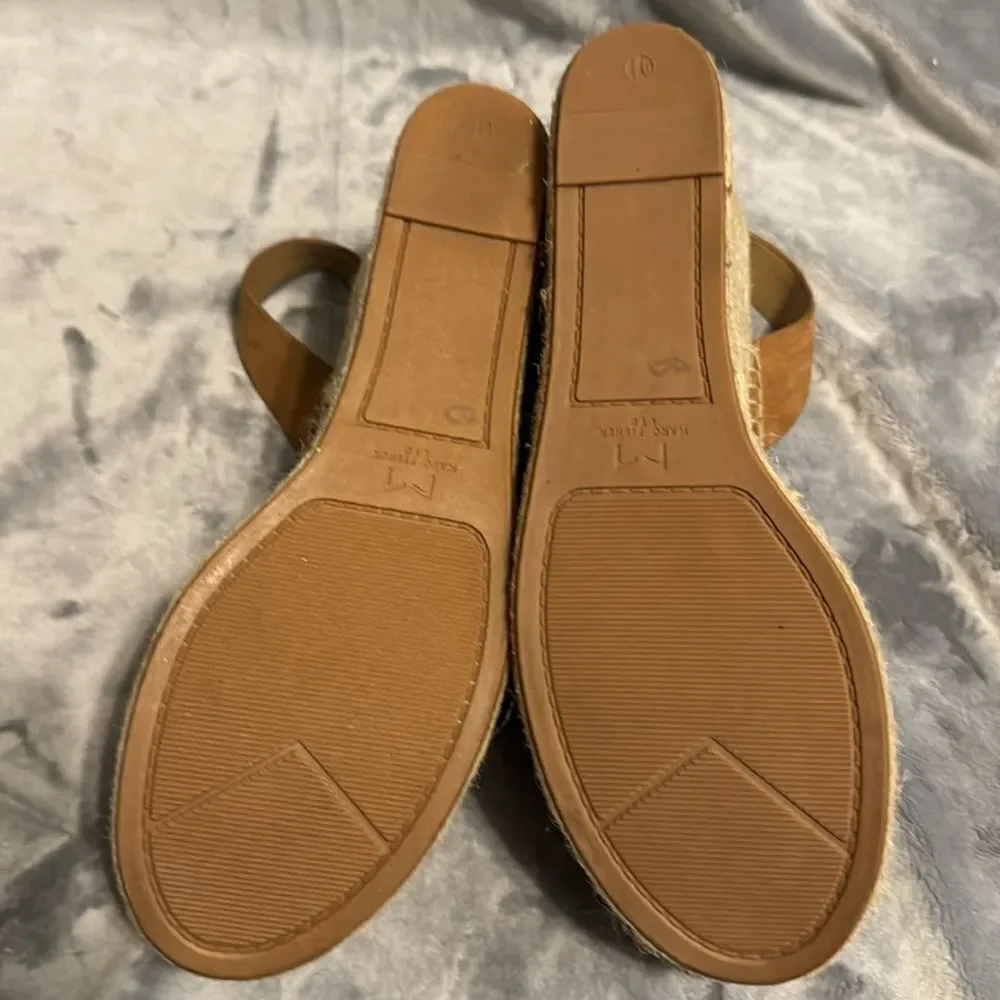 Marc Fisher Mlandela Suede and Raffia Platforms