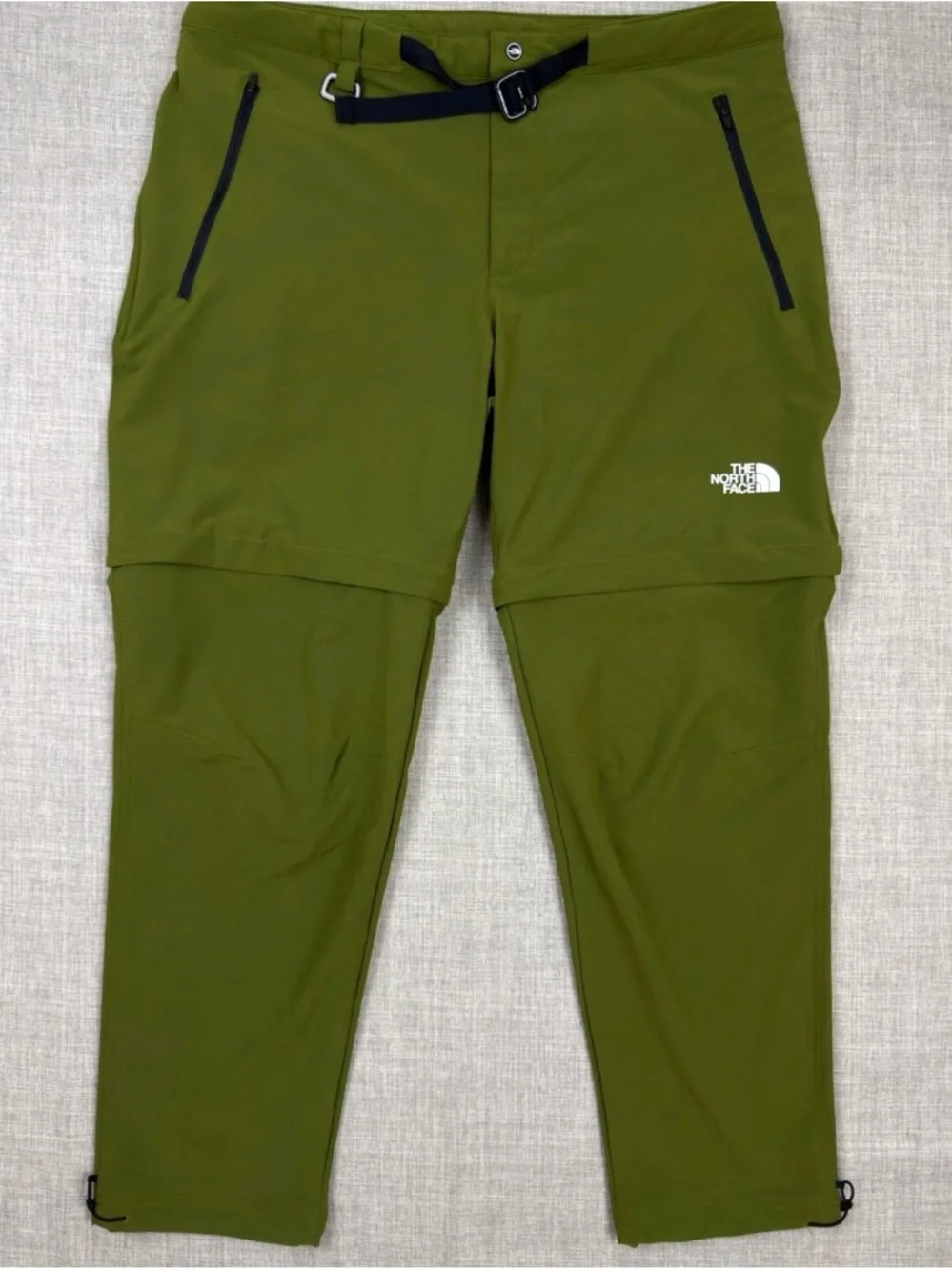 The North Face FlashDry XD Convertible Pants XL Green Zip Off Hiking Outdoor
